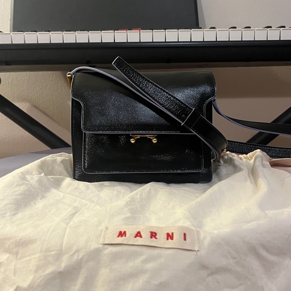 Marni Handbags - Marni Black Soft Mini Trunk bag. Rare.